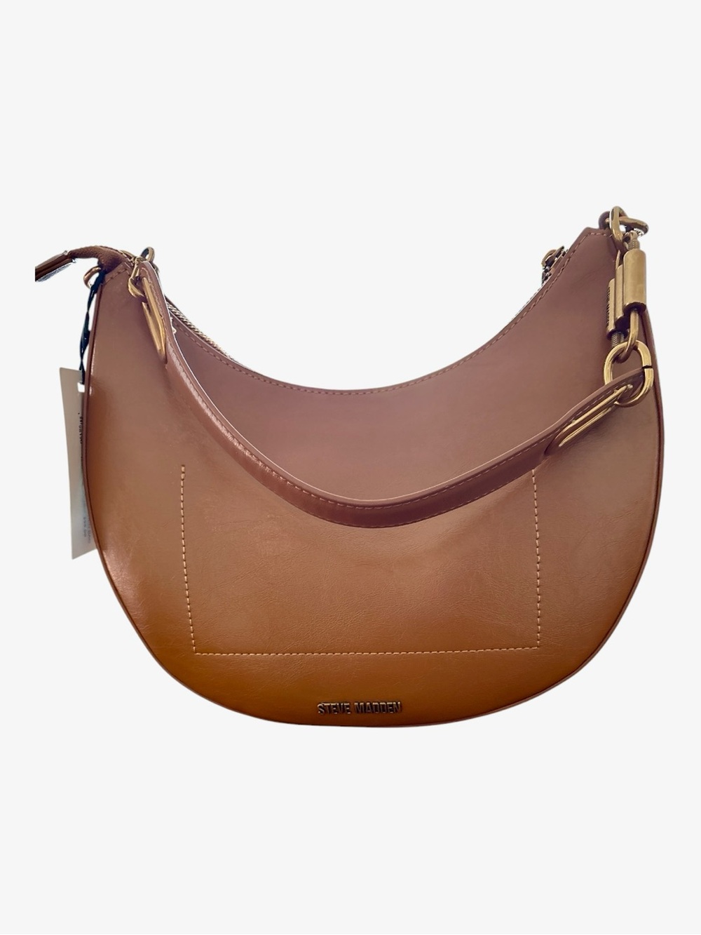 STEVE MADDEN BROWN CRESCENT SHOULDER BAG NWT